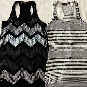 Almost Famous sequins tank tops